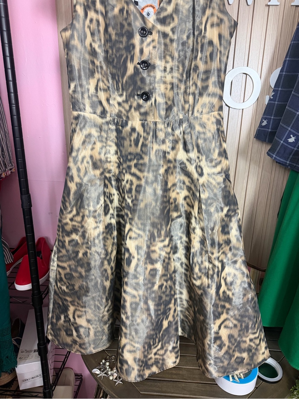 🔥 RARE L.A.M.B. BY GWEN STEFANI LEOPARD DRESS • SIZE 6 🔥 - Picture 5 of 15
